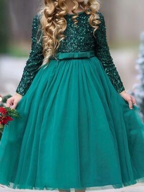 Mia Belle Girls Winter Shining Star Dress